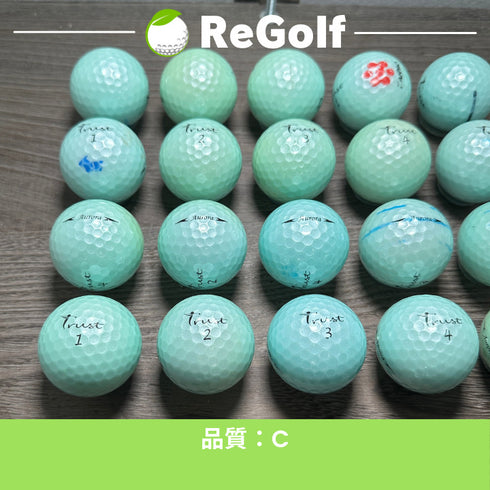 【中古】 ロストボール Trust Golf トラストゴルフ オーロラ ブルー 20球 Cランク ゴルフボール リゴルフ