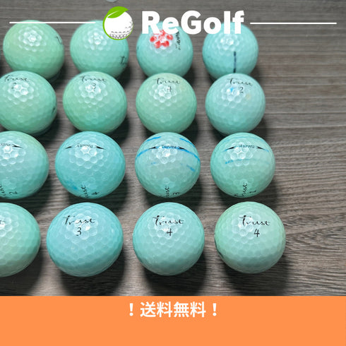 【中古】 ロストボール Trust Golf トラストゴルフ オーロラ ブルー 20球 Cランク ゴルフボール リゴルフ