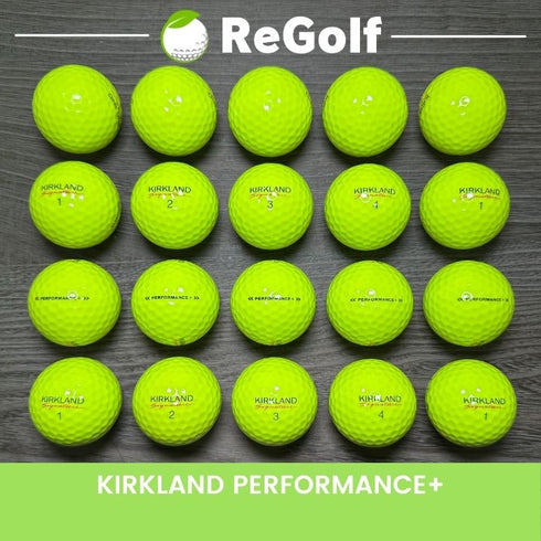 【中古】 ロストボール カークランド シグネチャー ゴルフボール パフォーマンス プラス イエロー 20球 Aランク ゴルフボール リゴルフ
