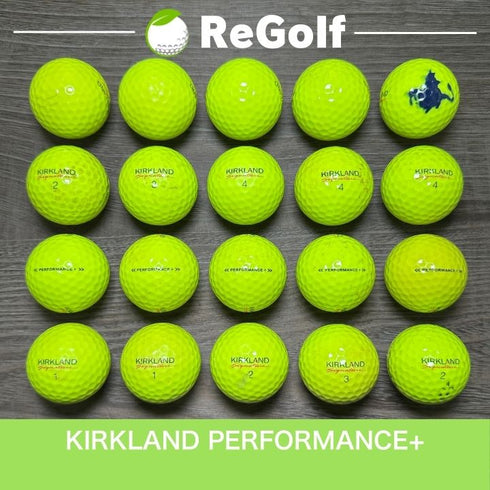【中古】 ロストボール カークランド シグネチャー ゴルフボール パフォーマンス プラス イエロー 20球 ぉ試ランク ゴルフボール リゴルフ