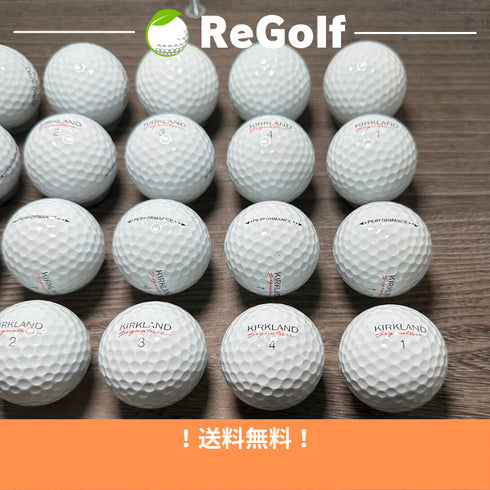 【中古】 ロストボール カークランド シグネチャー ゴルフボール パフォーマンス プラス ホワイト 20球 Aランク ゴルフボール リゴルフ