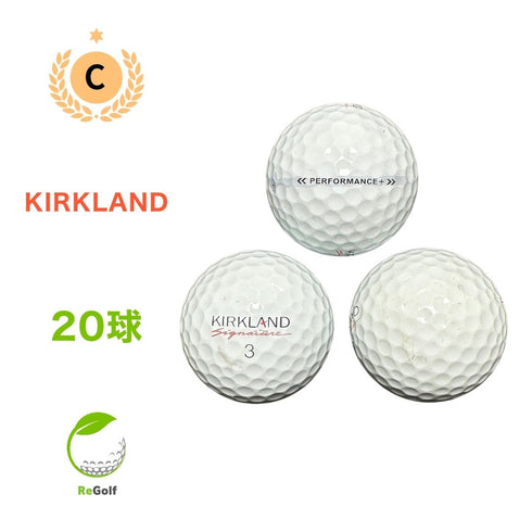 【中古】 ロストボール カークランド シグネチャー ゴルフボール パフォーマンス プラス ホワイト 20球 Cランク ゴルフボール リゴルフ