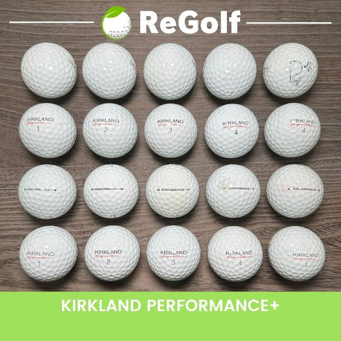 【中古】 ロストボール カークランド シグネチャー ゴルフボール パフォーマンス プラス ホワイト 20球 Cランク ゴルフボール リゴルフ