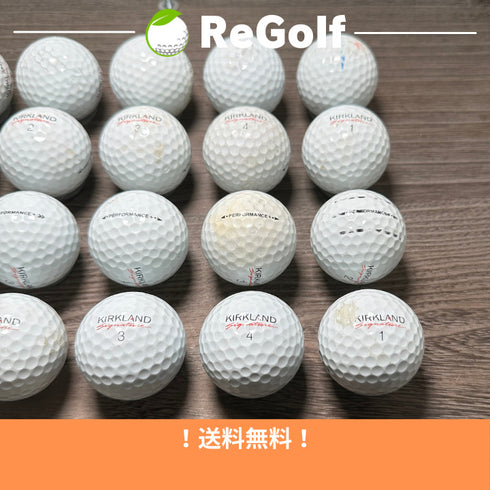 【中古】 ロストボール カークランド シグネチャー ゴルフボール パフォーマンス プラス ホワイト 20球 ぉ試ランク ゴルフボール リゴルフ