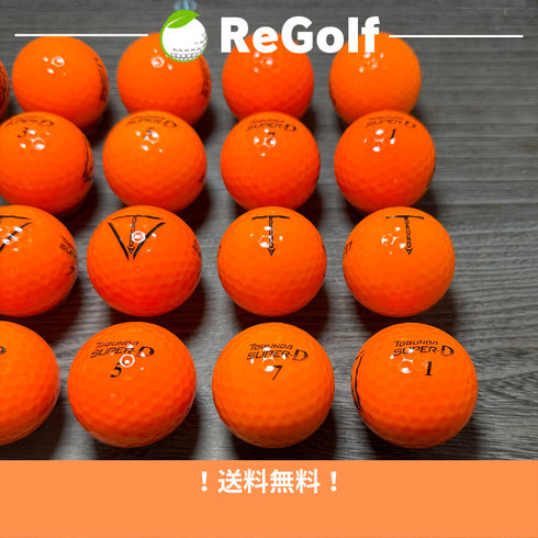 【中古】 ロストボール トブンダ スーパー D オレンジ 20球 ABランク ゴルフボール リゴルフ