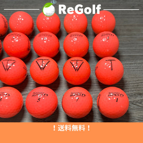 【中古】 ロストボール トブンダ スーパー D ピンク 20球 ABランク ゴルフボール リゴルフ