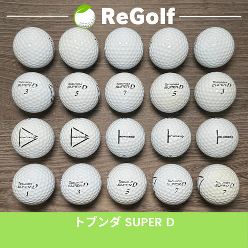 【中古】 ロストボール トブンダ スーパー D ホワイト 20球 ABランク ゴルフボール リゴルフ