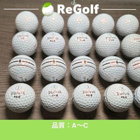 【中古】 ロストボール ボルビック ヴォルビック S3 S4 VS4 混合 パールホワイト 20球 ACランク ゴルフボール リゴルフ
