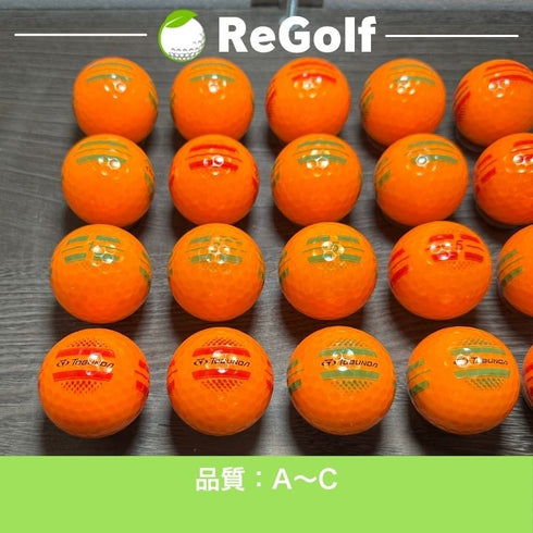 【中古】 ロストボール トブンダ ONE LINE ワンライン オレンジ 銘柄混合 20球 ACランク ゴルフボール リゴルフ