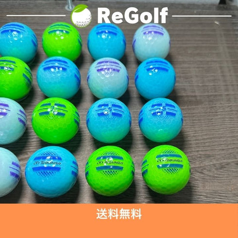 【中古】 ロストボール トブンダ ONE LINE ワンライン ブルー グリーン 銘柄混合 20球 ACランク ゴルフボール リゴルフ