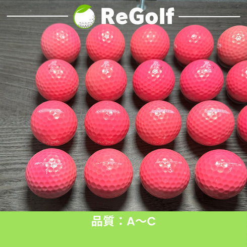 【中古】 ロストボール ワークスゴルフ 飛匠 ひしょう レディラベル プレミアムラベル ピンク 年式混合 20球 ACランク ゴルフボール リゴルフ