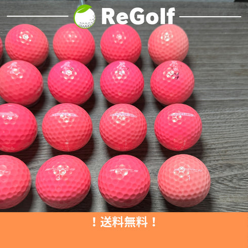 【中古】 ロストボール ワークスゴルフ 飛匠 ひしょう レディラベル プレミアムラベル ピンク 年式混合 20球 ACランク ゴルフボール リゴルフ