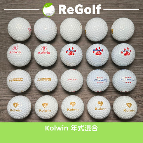 【中古】 ロストボール Colwin コルウィン レディソフト ホワイト 年式混合 20球 ACランク ゴルフボール リゴルフ