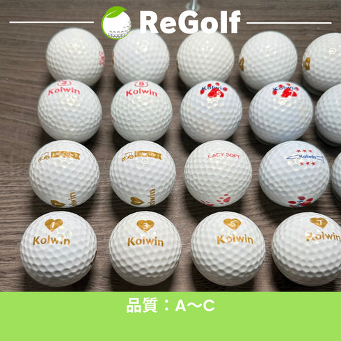 【中古】 ロストボール Colwin コルウィン レディソフト ホワイト 年式混合 20球 ACランク ゴルフボール リゴルフ