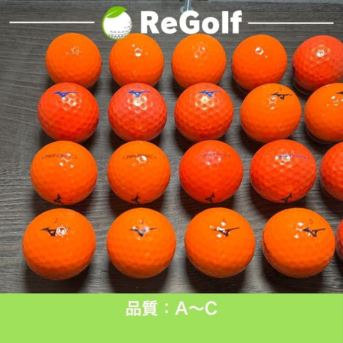 【中古】 ロストボール ミズノ RB566 混合 オレンジ 20球 ACランク ゴルフボール リゴルフ