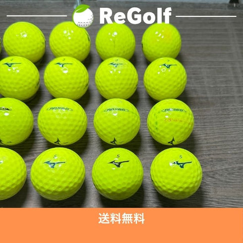 【中古】 ロストボール ミズノ RB566 MAX 混合 イエロー 20球 ACランク ゴルフボール リゴルフ
