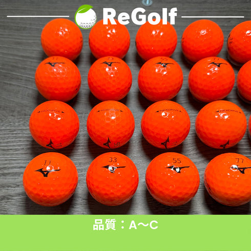 【中古】 ロストボール ミズノ ネクスドライブ オレンジ 20球 ACランク ゴルフボール リゴルフ