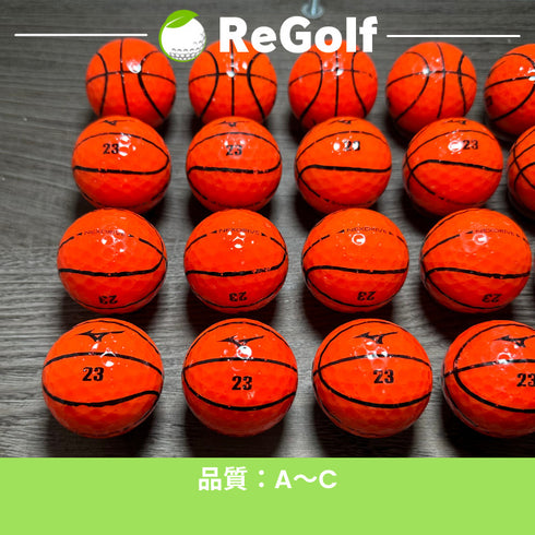 【中古】 ロストボール ミズノ ミズノゴルフ ネクスドライブ スポーツボールシリーズ バスケ オレンジ 20球 ACランク ゴルフボール リゴルフ