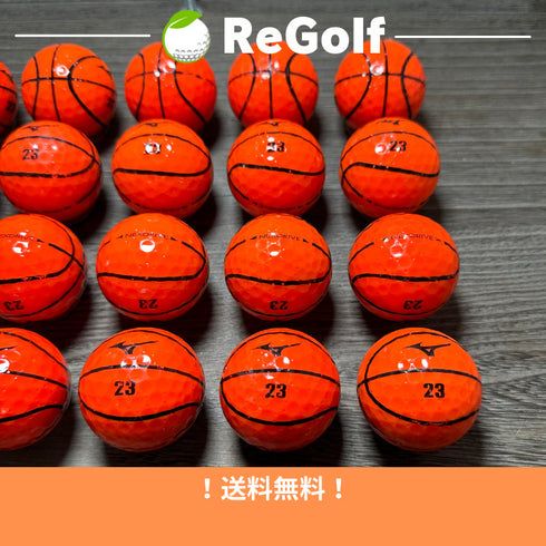 【中古】 ロストボール ミズノ ミズノゴルフ ネクスドライブ スポーツボールシリーズ バスケ オレンジ 20球 ACランク ゴルフボール リゴルフ