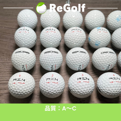 【中古】 ロストボール RZN Golf レジン ゴルフ HS ツアー ホワイト 20球 ACランク ゴルフボール リゴルフ