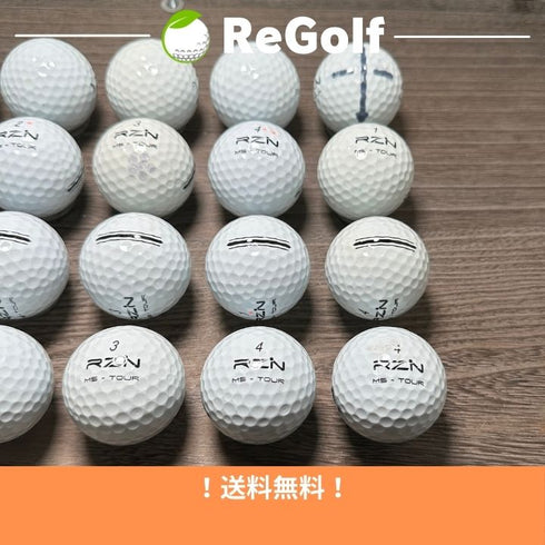 【中古】 ロストボール RZN Golf レジン ゴルフ MS ツアー ホワイト 20球 ACランク ゴルフボール リゴルフ