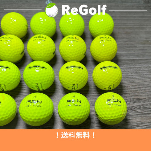 ロストボール RZN Golf レジン ゴルフ MS ツアー イエロー 20球 ACランク ゴルフボール