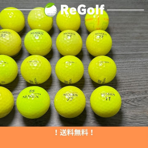 【中古】 ロストボール ネクスジェン イエロー 銘柄混合 20球 ACランク ゴルフボール リゴルフ