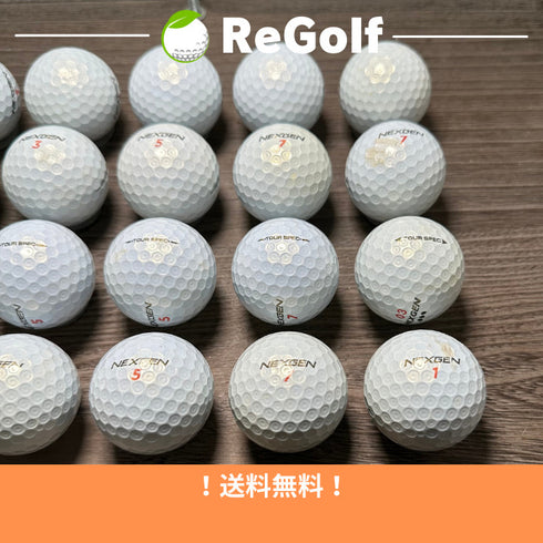 【中古】 ロストボール ブリヂストン NEXGEN ネクスジェン ツアースペック パール 年式混合 20球 ACランク ゴルフボール リゴルフ