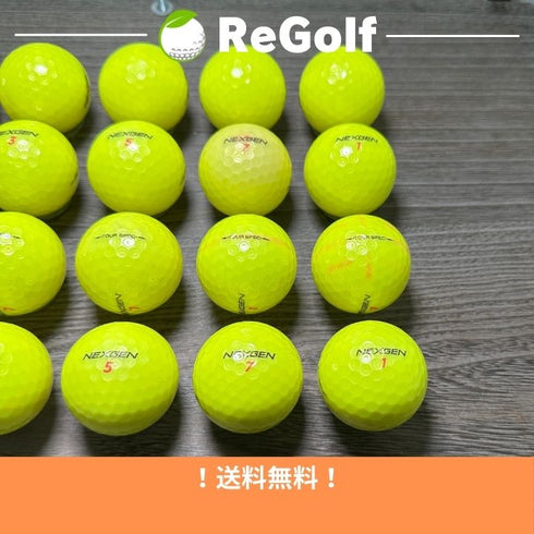 【中古】 ロストボール ネクスジェン ツアースペック イエロー 年式混合 20球 ACランク ゴルフボール リゴルフ