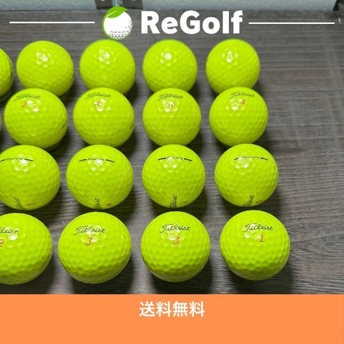 【中古】 ロストボール タイトリスト Pro V1x イエロー 2025年モデル 20球 Aランク ゴルフボール リゴルフ