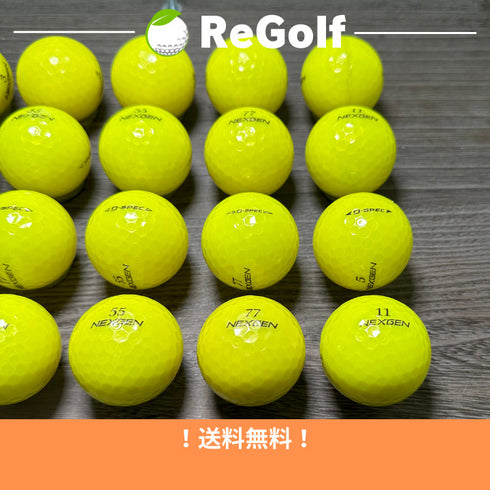 【中古】 ロストボール ブリヂストン NEXGEN ネクスジェン D-SPEC Dスペック イエロー 年式混合 20球 ACランク ゴルフボール リゴルフ