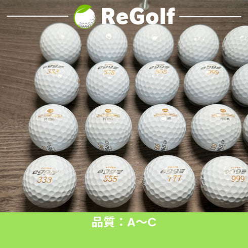 【中古】 ロストボール PRGR プロギア スーパーエッグ ホワイト 20球 ACランク ゴルフボール リゴルフ