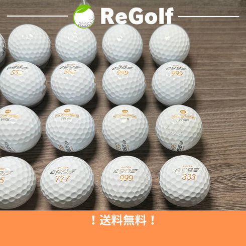 【中古】 ロストボール PRGR プロギア スーパーエッグ ホワイト 20球 ACランク ゴルフボール リゴルフ
