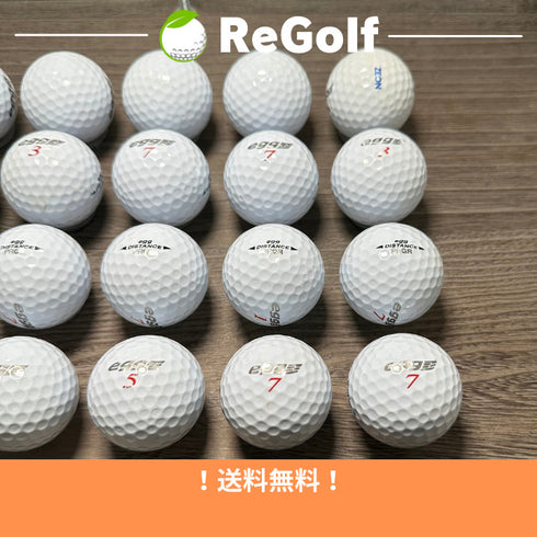 【中古】 ロストボール PRGR プロギア エッグ ディスタンス ホワイト 20球 ACランク ゴルフボール リゴルフ