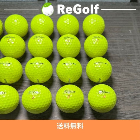 【中古】 ロストボール タイトリスト Pro V1x イエロー 2025年モデル 20球 Bランク ゴルフボール リゴルフ