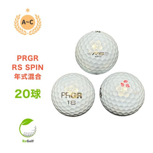 【中古】 ロストボール PRGR プロギア RS スピン パール 20球 ACランク ゴルフボール リゴルフ