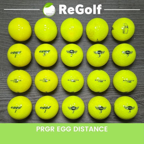 【中古】 ロストボール プロギア エッグ ディスタンス イエロー 20球 ACランク ゴルフボール リゴルフ