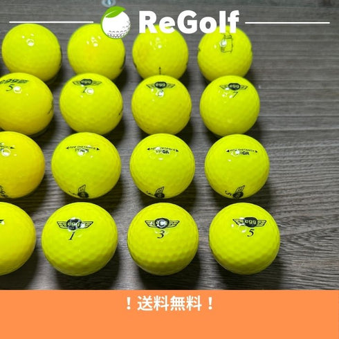 【中古】 ロストボール プロギア エッグ ディスタンス イエロー 20球 ACランク ゴルフボール リゴルフ
