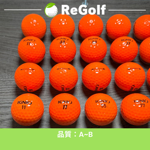 【中古】 ロストボール IGNIO イグニオ ディスタンス オレンジ 20球 ABランク ゴルフボール リゴルフ