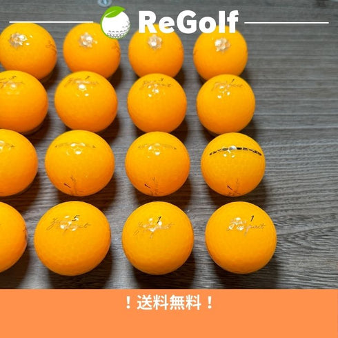 【中古】 ロストボール キャスコ ゼウスインパクト オレンジ 2023年モデル 20球 ACランク ゴルフボール リゴルフ