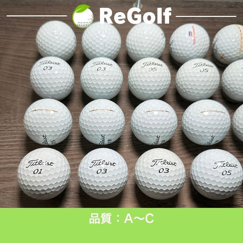 【中古】 ロストボール タイトリスト プレステージ ホワイト 年式混合 20球 ACランク ゴルフボール リゴルフ
