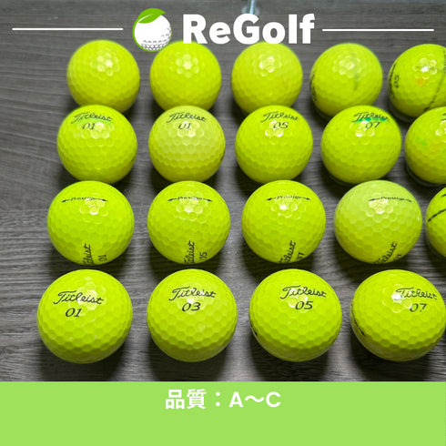 【中古】 ロストボール タイトリスト プレステージ イエロー 年式混合 20球 ACランク ゴルフボール リゴルフ