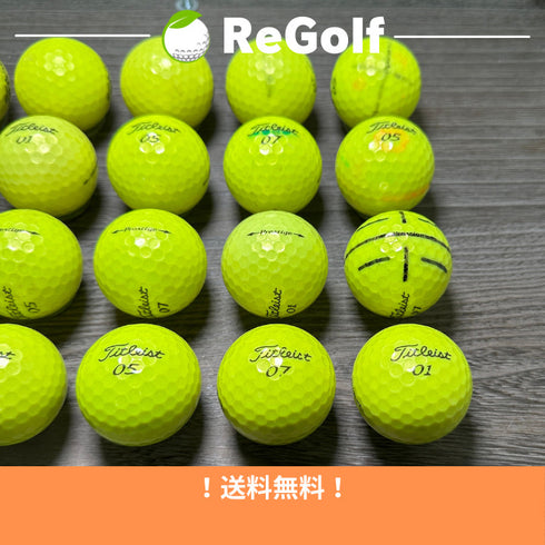 【中古】 ロストボール タイトリスト プレステージ イエロー 年式混合 20球 ACランク ゴルフボール リゴルフ