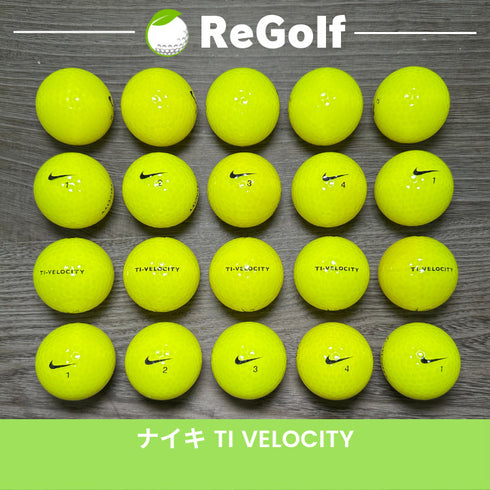 ロストボール NIKE Golf ナイキ TI ベロシティ イエロー 20球 ACランク ゴルフボール