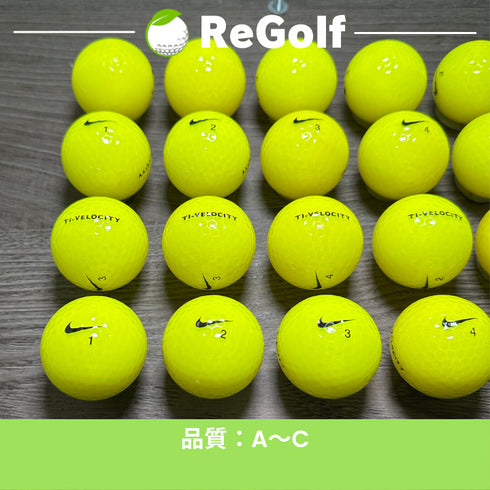 ロストボール NIKE Golf ナイキ TI ベロシティ イエロー 20球 ACランク ゴルフボール