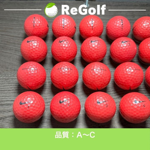 【中古】 ロストボール ナイキ PD ロング ピンク 20球 ACランク ゴルフボール リゴルフ