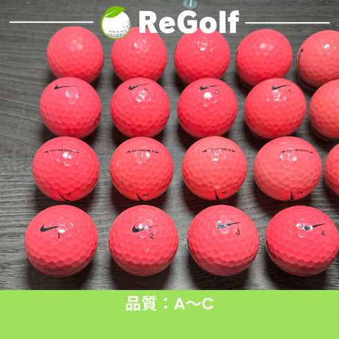 【中古】 ロストボール NIKE Golf ナイキ PD ウーマン ピンク 20球 ACランク ゴルフボール リゴルフ