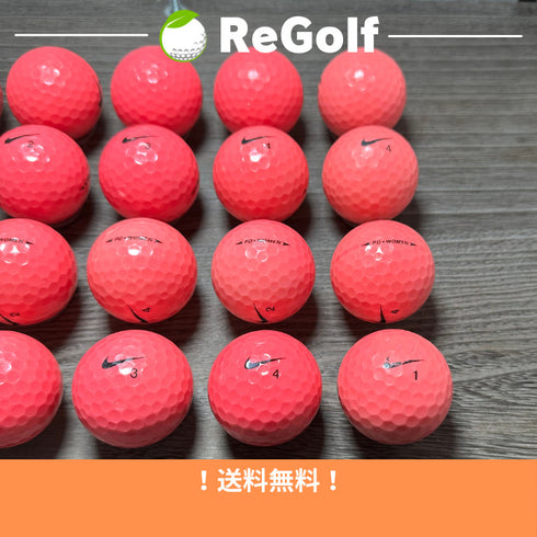 【中古】 ロストボール NIKE Golf ナイキ PD ウーマン ピンク 20球 ACランク ゴルフボール リゴルフ