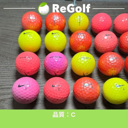 【中古】 ロストボール NIKE GOLF ナイキ カラーボール マルチカラー 混合 20球 ACランク ゴルフボール リゴルフ