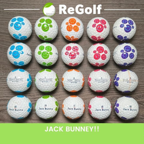 【中古】 ロストボール パーリーゲイツ ジャックバニー RBシリーズ 柄おまかせ 20球 ACランク ゴルフボール リゴルフ